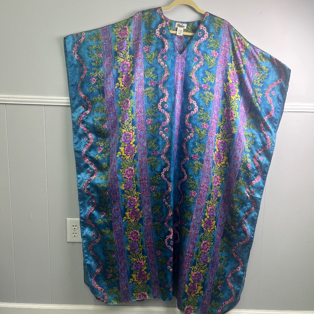 Winlar Vintage Caftan One Size Colorful - Picture 12 of 14